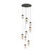 ET2 E21189 Highball 9-lt 23" LED Pendant-Amber Glass