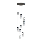 ET2 E21189 Highball 9-lt 23" LED Pendant-Graduating Smoke Glass