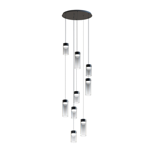 ET2 E21189 Highball 9-lt 23" LED Pendant-Graduating Smoke Glass
