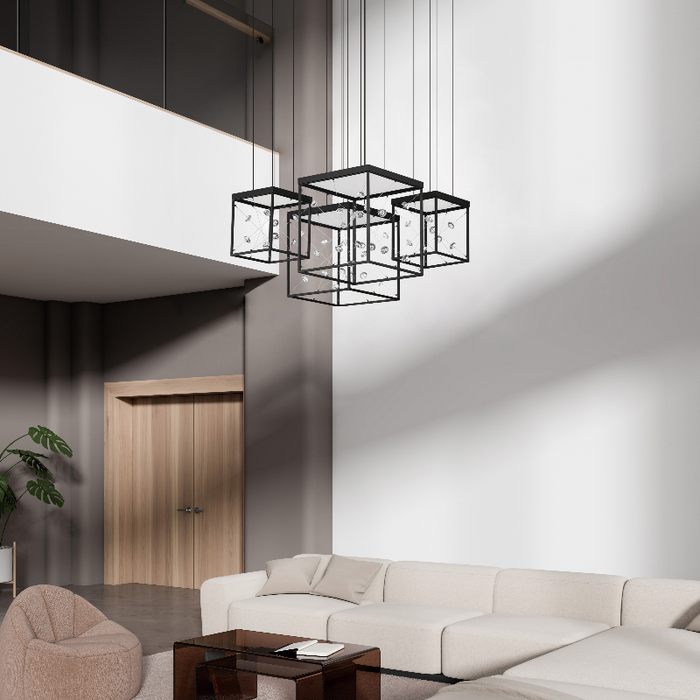 ET2 E21254 Entanglement 4-lt 28" LED Pendant, 3CCT Selectable