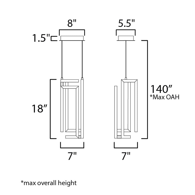 ET2 E21261 Penrose 1-lt 18" LED Pendant