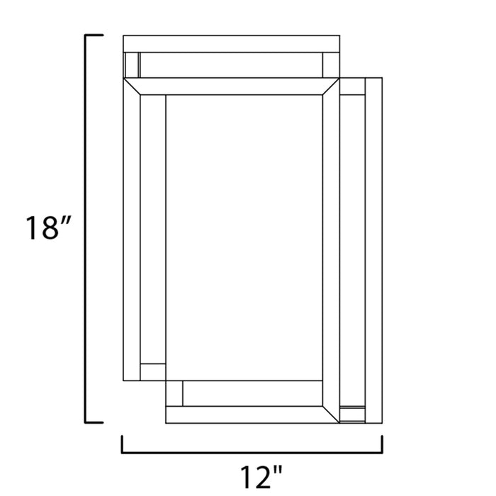 ET2 E21269 Penrose 1-lt 18" Tall LED Wall Sconce