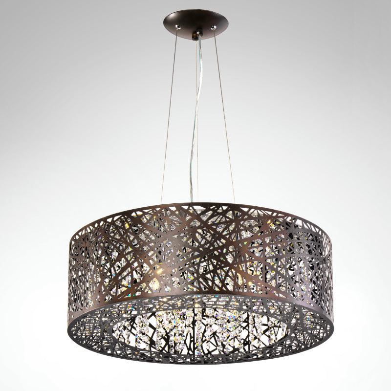 ET2 E21308-10 Inca 9-lt 24"LED Pendant - Bronze