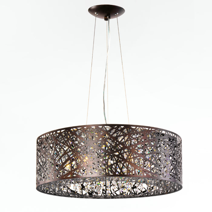 ET2 E21308-10 Inca 9-lt 24"LED Pendant - Bronze