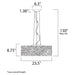 ET2 E21308-10 Inca 9-lt 24"LED Pendant