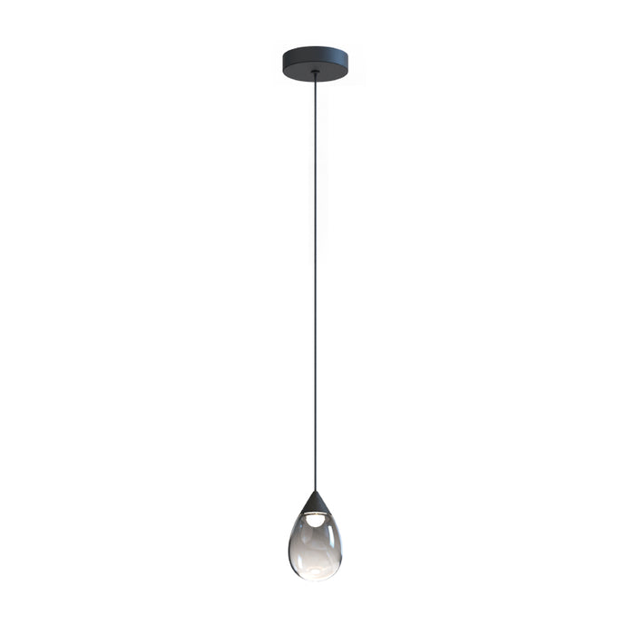 ET2 E21561 Dewdrop 1-lt 4" LED Pendant-Black