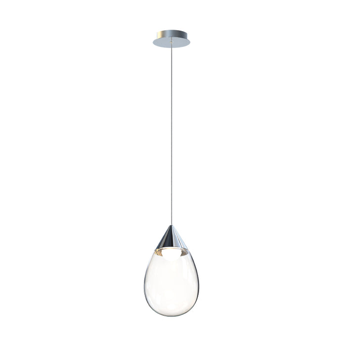 ET2 E21562 Dewdrop 10-lt 8" LED Pendant-Polished Chrome