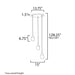 ET2 E21563 Dewdrop 3-lt 15" LED Pendant
