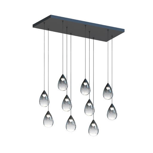 ET2 E21566 Dewdrop 10-lt 31" LED Pendant-Black