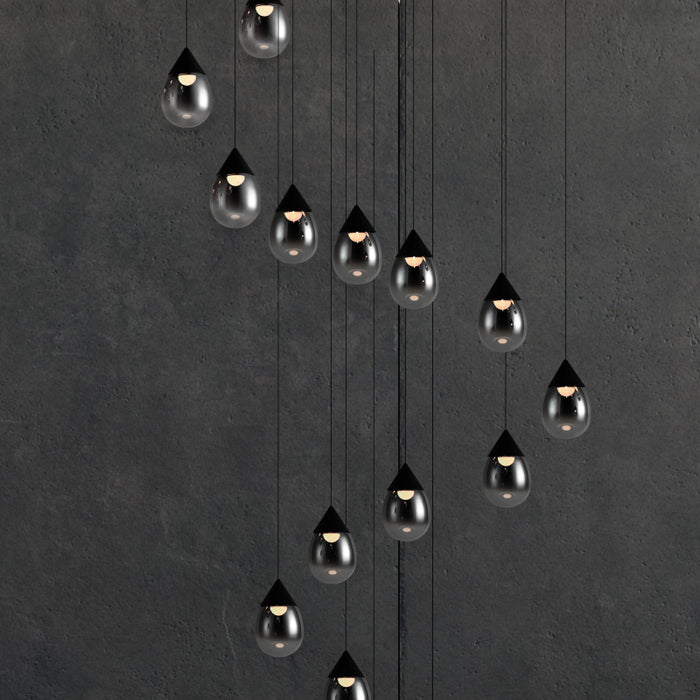 ET2 E21569 Dewdrop 10-lt 34" LED Pendant