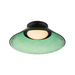 ET2 E22082 Jensen 1-lt 12" LED Semi-Flush Mount - Black/Green