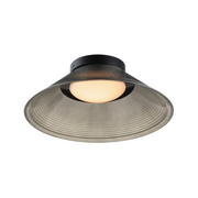 ET2 E22082 Jensen 1-lt 12" LED Semi-Flush Mount - Black/Smoke