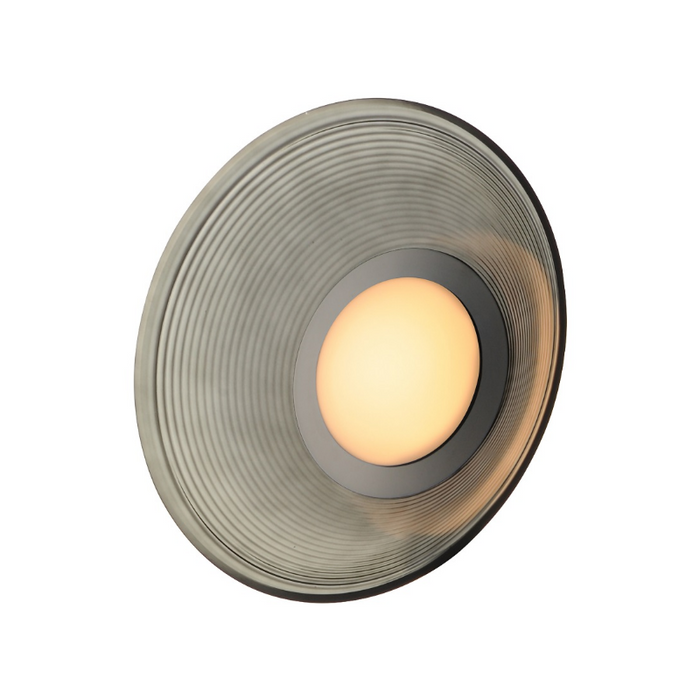 ET2 E22082 Jensen 1-lt 12" LED Semi-Flush Mount - Black/Smoke