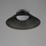 ET2 E22082 Jensen 1-lt 12" LED Semi-Flush Mount - Black/Smoke
