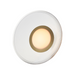 ET2 E22082 Jensen 1-lt 12" LED Semi-Flush Mount - Satin Brass/Clear Ribbed