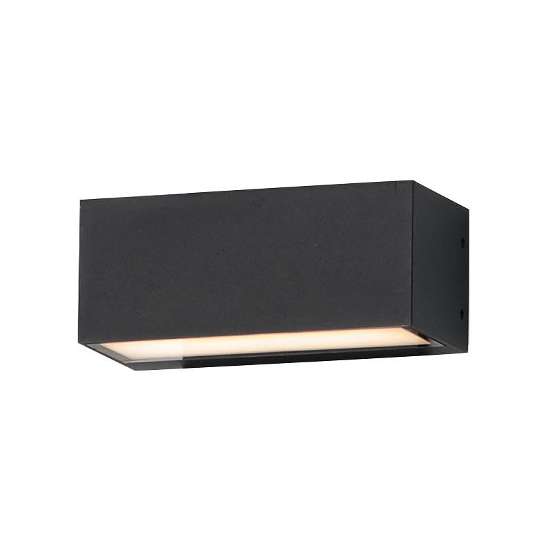 ET2 E23217 Blok 2-lt 7" LED Outdoor Wall Sconce - Black