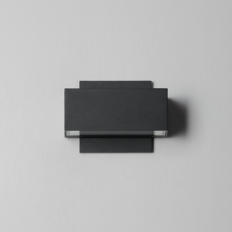 ET2 E23217 Blok 2-lt 7" LED Outdoor Wall Sconce - Black