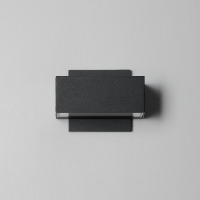 ET2 E23217 Blok 2-lt 7" LED Outdoor Wall Sconce - Black