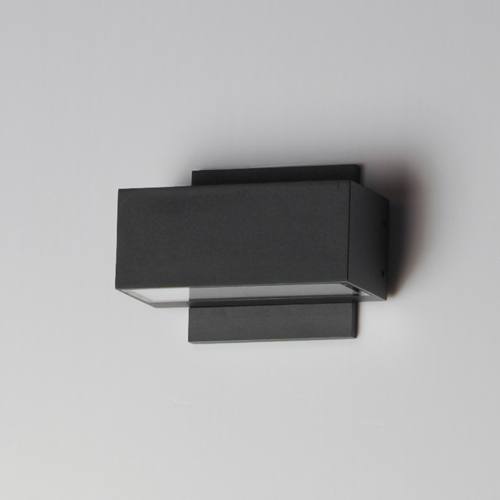 ET2 E23217 Blok 2-lt 7" LED Outdoor Wall Sconce - Black
