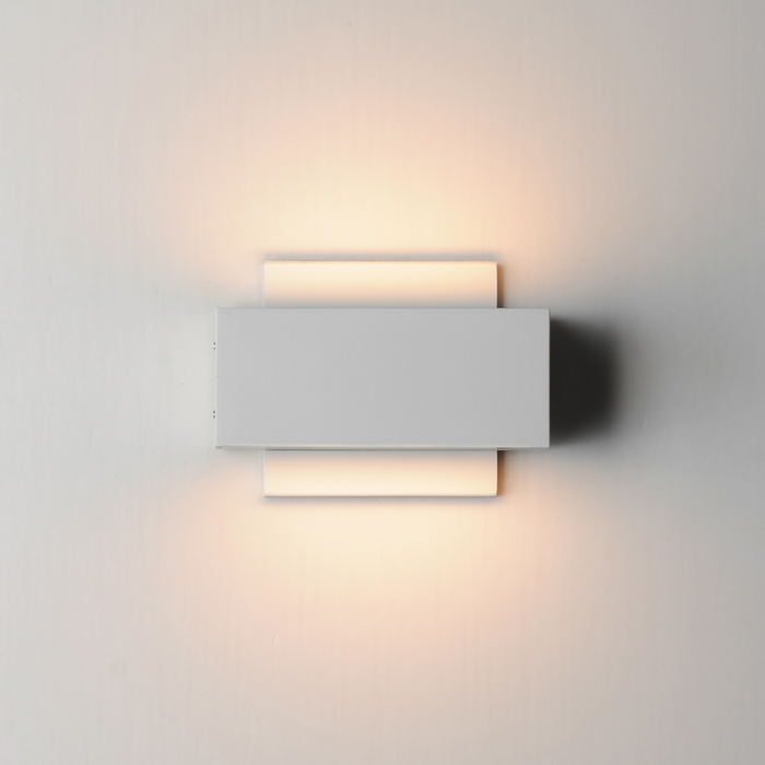 ET2 E23217 Blok 2-lt 7" LED Outdoor Wall Sconce - White