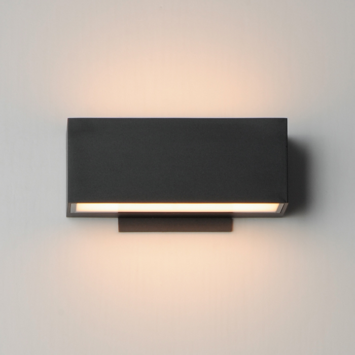 ET2 E23219 Blok 2-lt 9" LED Outdoor Wall Sconce - Black