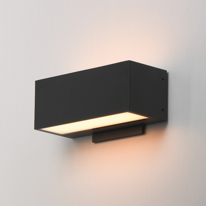ET2 E23219 Blok 2-lt 9" LED Outdoor Wall Sconce - Black