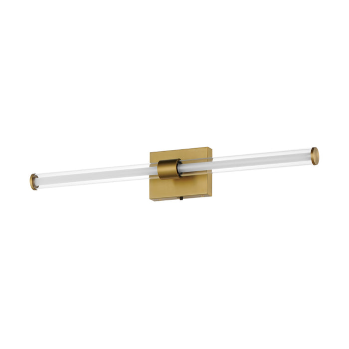 ET2 E23443-10 Fuse 1-lt 30" LED Bath Vanity Sconce CCT Select-Natural Aged Brass