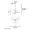 ET2 E24075 Pearl 6-lt 47" LED Chandelier