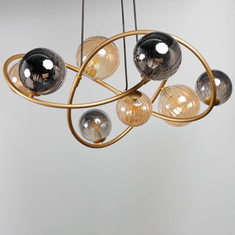 ET2 E24188 Planetary 8-lt 34" LED Chandelier