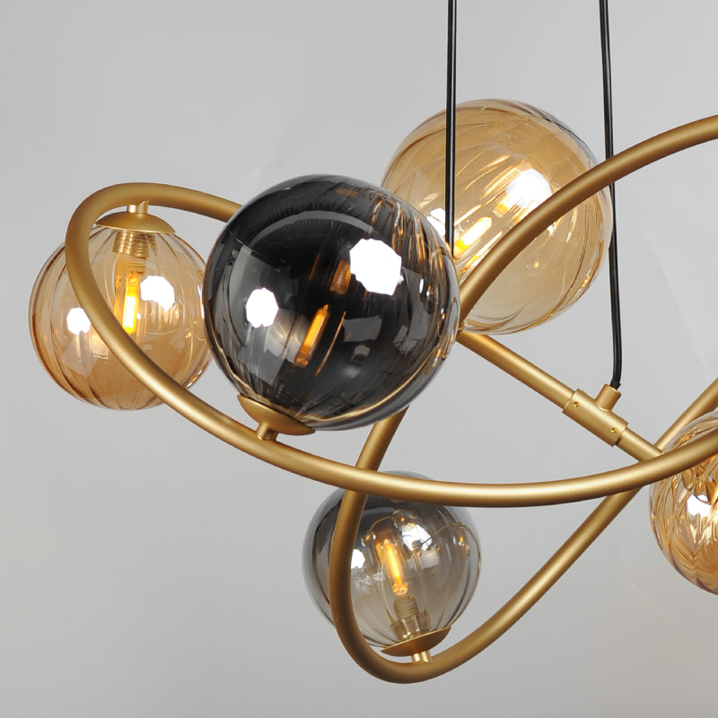 ET2 E24188 Planetary 8-lt 34" LED Chandelier