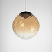 ET2 E24189 Planetary 1-lt 10" LED Pendant - Black/Amber Glass