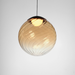 ET2 E24189 Planetary 1-lt 10" LED Pendant - Black/Amber Glass
