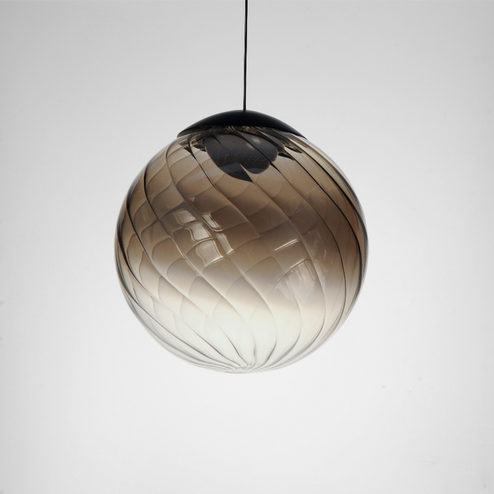 ET2 E24189 Planetary 1-lt 10" LED Pendant - Black/Smoke Glass