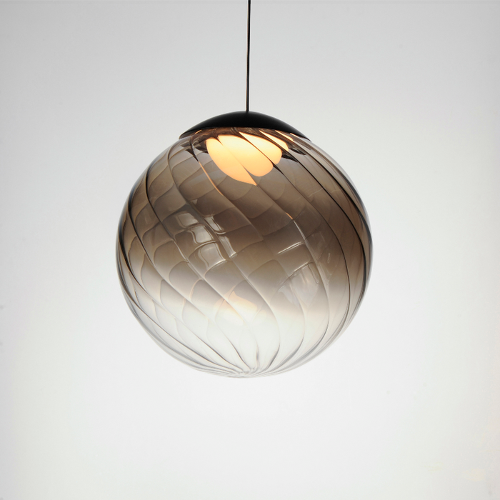 ET2 E24189 Planetary 1-lt 10" LED Pendant - Black/Smoke Glass