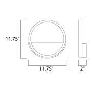 ET2 E24320 Hoopla 1-lt 12" LED Wall Sconce