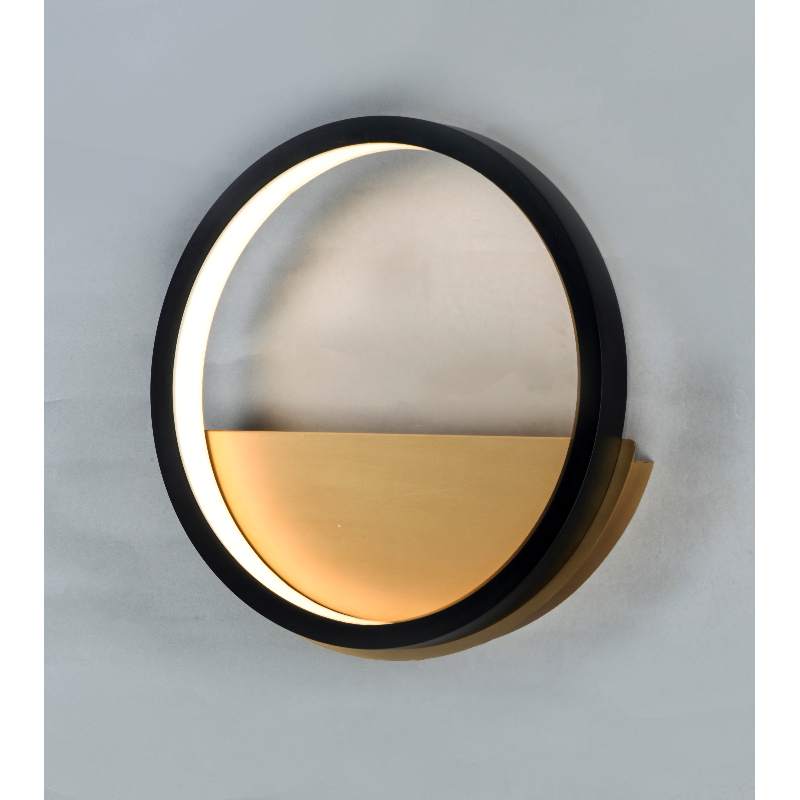 ET2 E24320 Hoopla 1-lt 12" LED Wall Sconce - Black/Gold