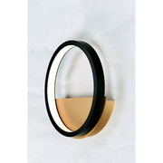 ET2 E24320 Hoopla 1-lt 12" LED Wall Sconce - Black/Gold