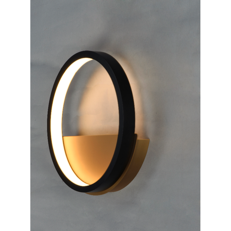 ET2 E24320 Hoopla 1-lt 12" LED Wall Sconce - Black/Gold