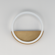 ET2 E24320 Hoopla 1-lt 12" LED Wall Sconce - White/Gold
