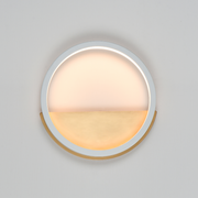 ET2 E24320 Hoopla 1-lt 12" LED Wall Sconce - White/Gold
