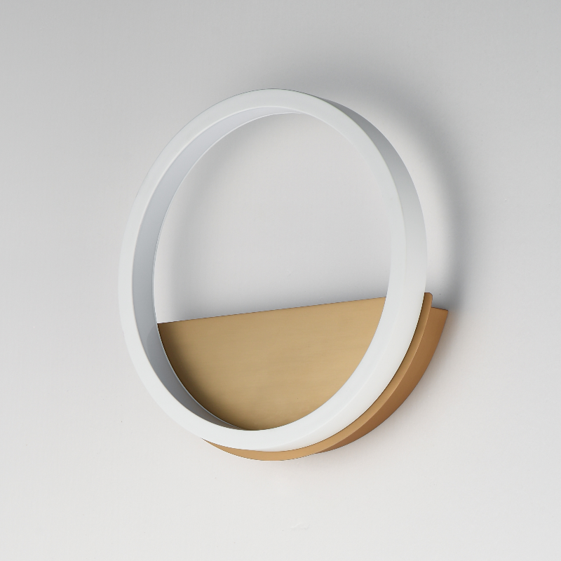 ET2 E24320 Hoopla 1-lt 12" LED Wall Sconce - White/Gold