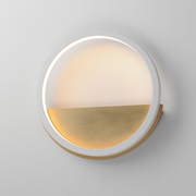ET2 E24320 Hoopla 1-lt 12" LED Wall Sconce - White/Gold