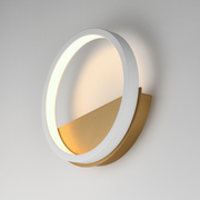 ET2 E24320 Hoopla 1-lt 12" LED Wall Sconce - White/Gold