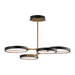 ET2 E24322 Hoopla 4-lt 33" LED Pendant - Black/Gold