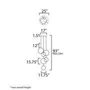 ET2 E24325 Hoopla 6-lt 25" LED Pendant
