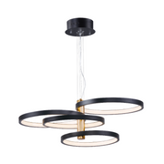 ET2 E24326 Hoopla 4-lt 34" LED Pendant - Black/Gold