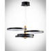 ET2 E24326 Hoopla 4-lt 34" LED Pendant - Black/Gold