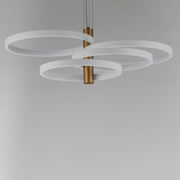 ET2 E24326 Hoopla 4-lt 34" LED Pendant - White/Gold