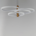 ET2 E24326 Hoopla 4-lt 34" LED Pendant - White/Gold