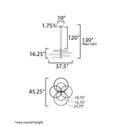ET2 E24327 Hoopla 6-lt 45" LED Pendant